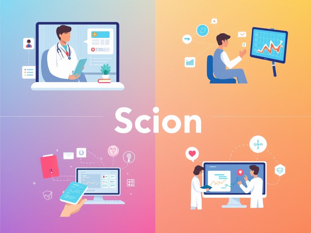 How does ScionHealth use technology to improve healthcare