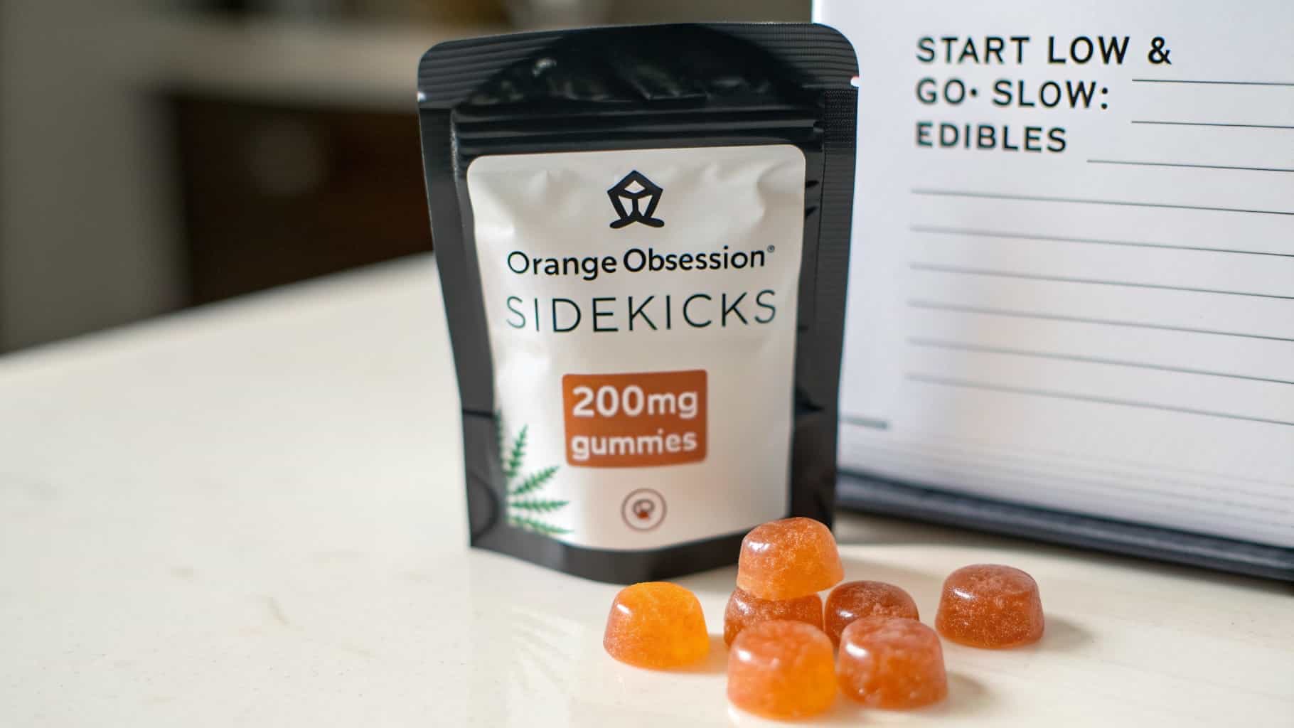 orange obsession - sidekicks - 200mg gummies review